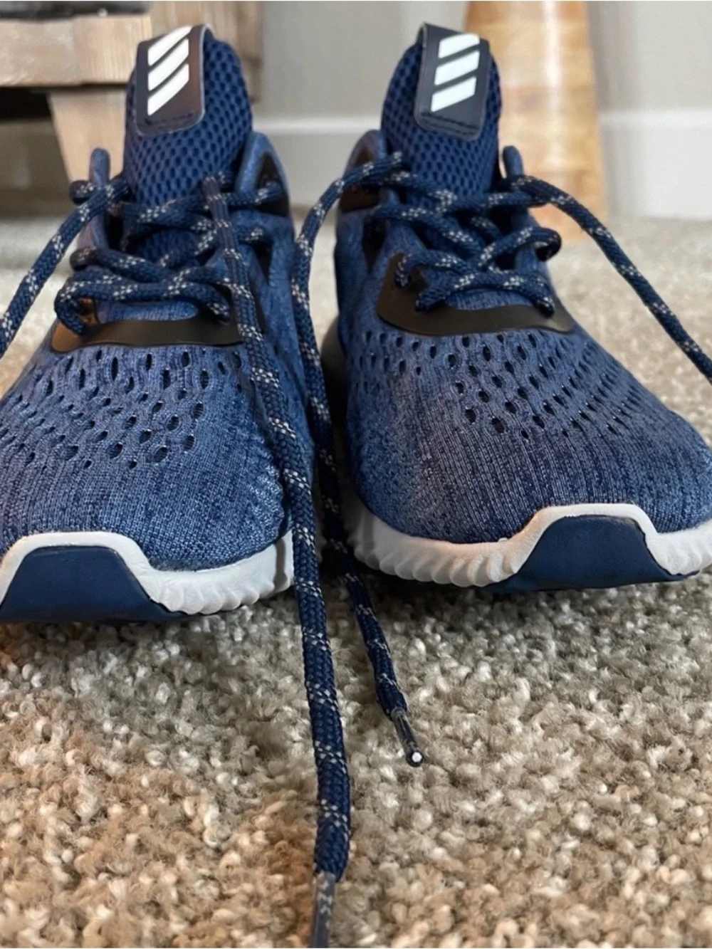 adidas Blue Alpha Bounce Running Shoes